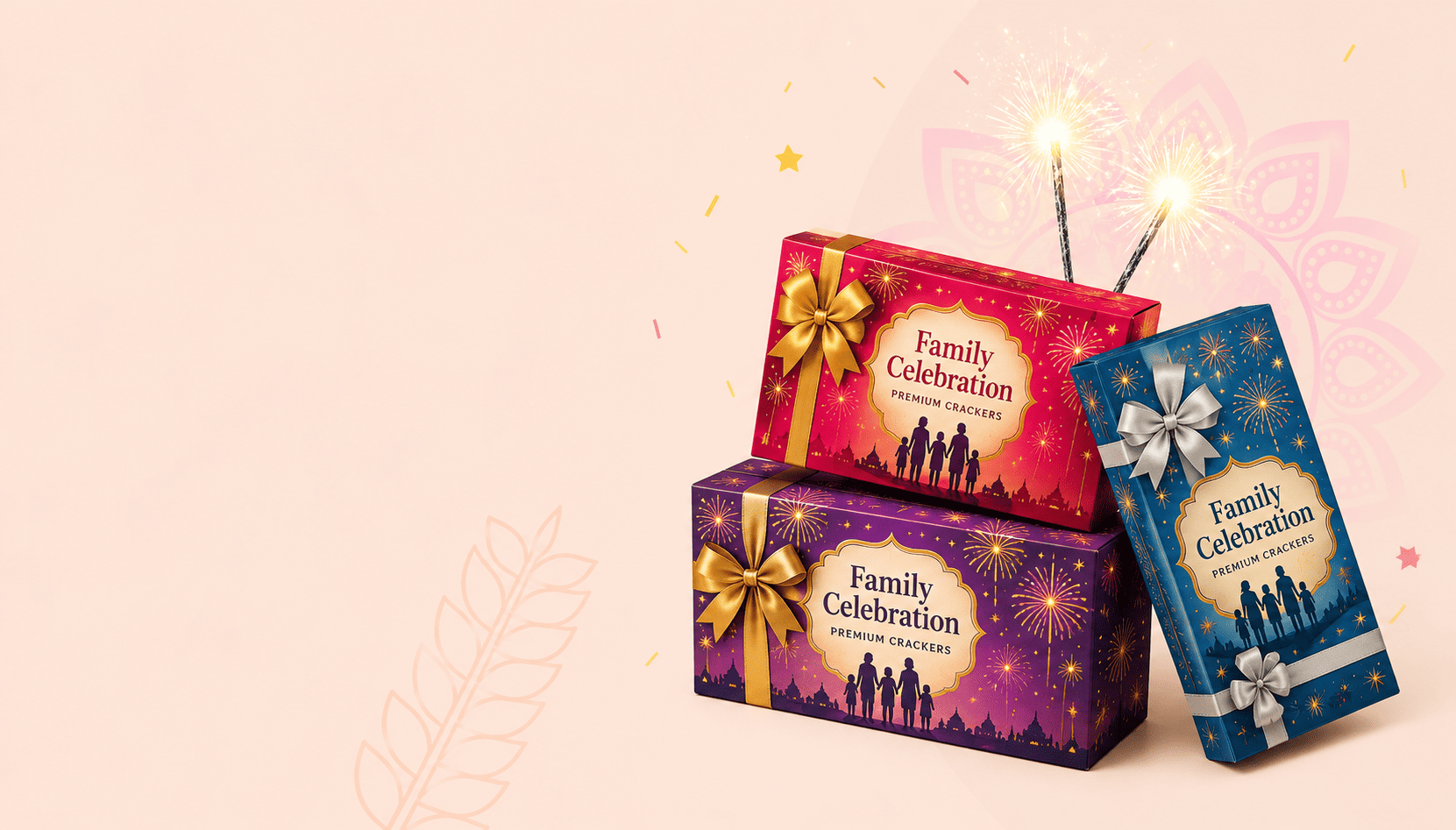 Family Celebration Cracker Gift Boxes